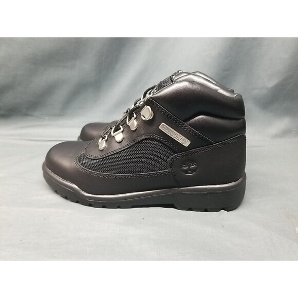 Timberland Youths Field Boot Mid Waterproof Triple Black Size 2.5 NEW NO BOX! - Picture 4 of 9